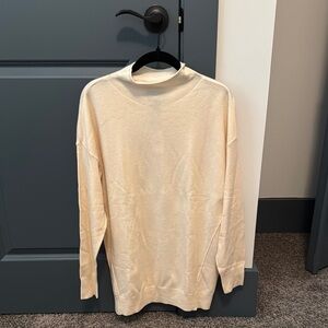 Express Cream Crewneck Sweater Knit Casual